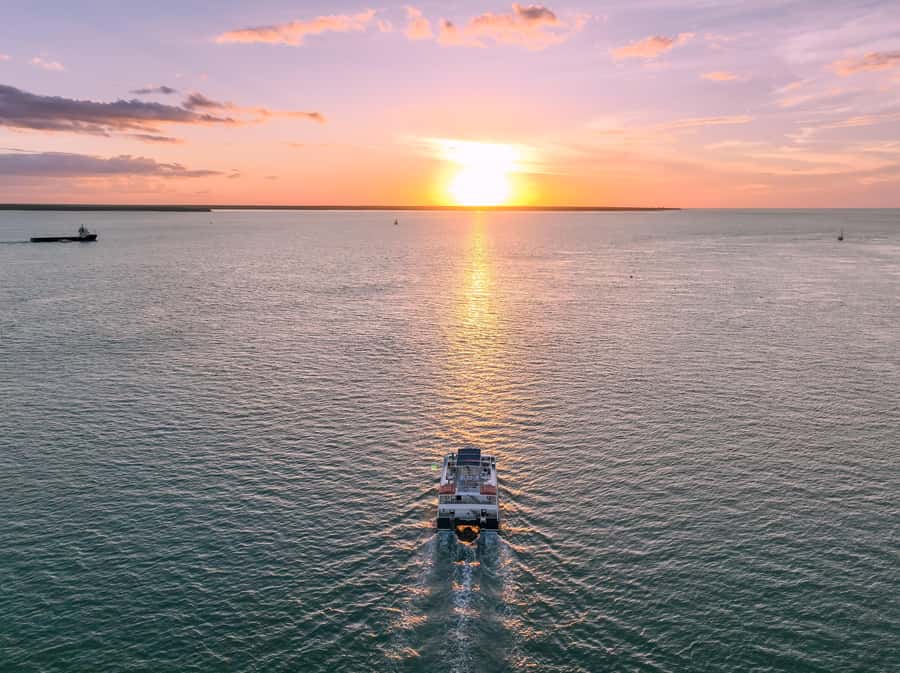 Darwin: Darwin Harbor Sunset Cruise with Buffet Dinner - What you’ll see on the water when the sun starts dropping