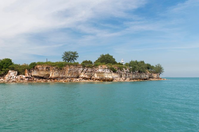 Darwin Harbour Bombing of Darwin Cruise - What you see from the deck: wreck sites, wharfs, luggers, and the naval base