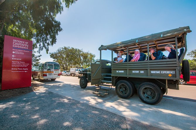 Darwin History and Wartime Experience Tour - Stop 1: Darwin History and Wartime Experience from the seat of a WWII truck