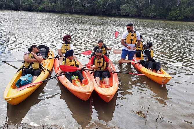 Daytime Kayak Eco Tour of New South Wales - The Aboriginal fish trap and local history along the river