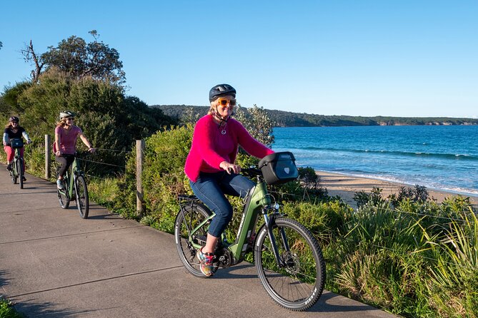 E-Bike Hire & Mountain Bike Hire Port of Eden - Your 4-hour self-guided plan: Aslings Beach, Lake Curalo, Rotary Lookout