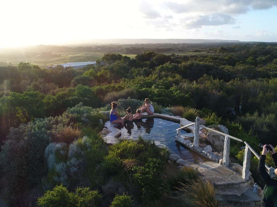Fingal: Peninsula Hot Springs Entry with Lunch Credit - The Bath House Layout: 50+ Bath Experiences at Your Own Tempo