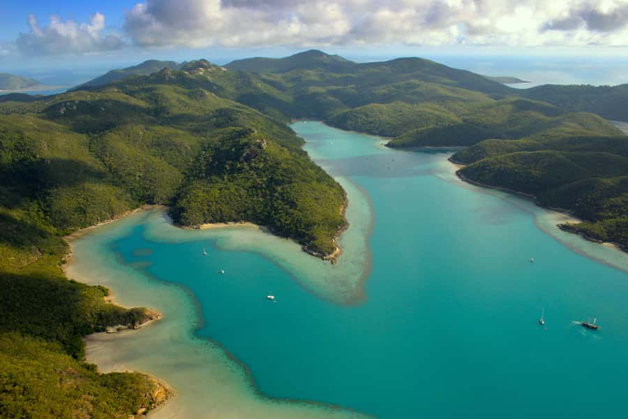 From Airlie Beach: Hook Island Cultural Tour, Sail & Snorkel - Lady Enid: Adults-only barefoot luxury out of Airlie Beach