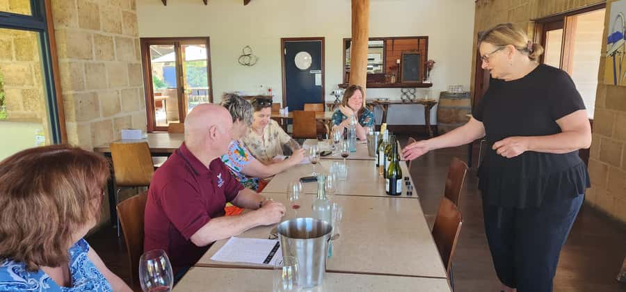 From Albany: Mount Barker Wine Tasting Day Tour - Gilbert Wines: coffee, country views, and the lads