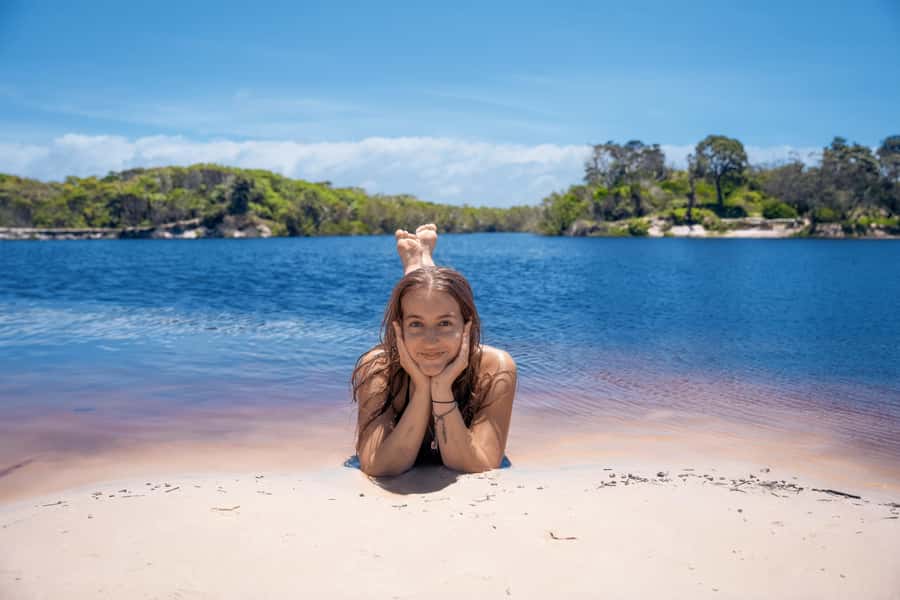 From Brisbane: Bribie Island Day Trip and 4x4 tour - The 4WD beach drive on 22km of white sand