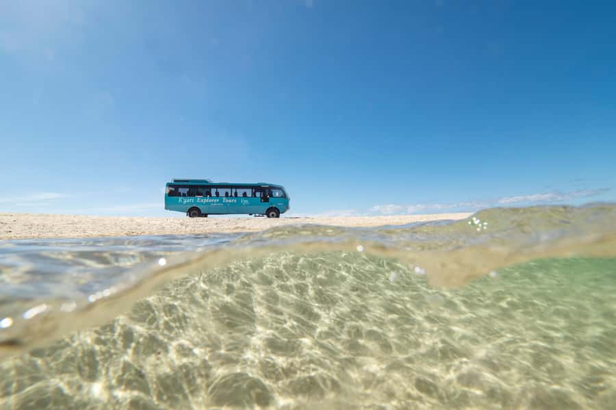 From Hervey Bay: K'gari Getaway Three-day 4WD Coach Tour - The Lake McKenzie payoff: clear water, real beach time