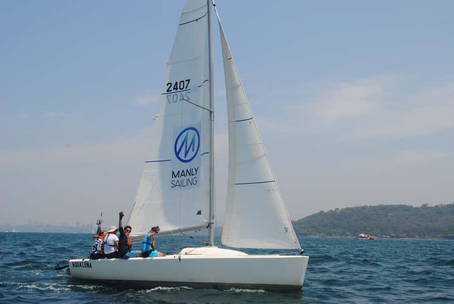 From Manly: Sydney Harbour Hands-On 2.5 Hour Yacht Cruise - What you actually do on board: sails and steering