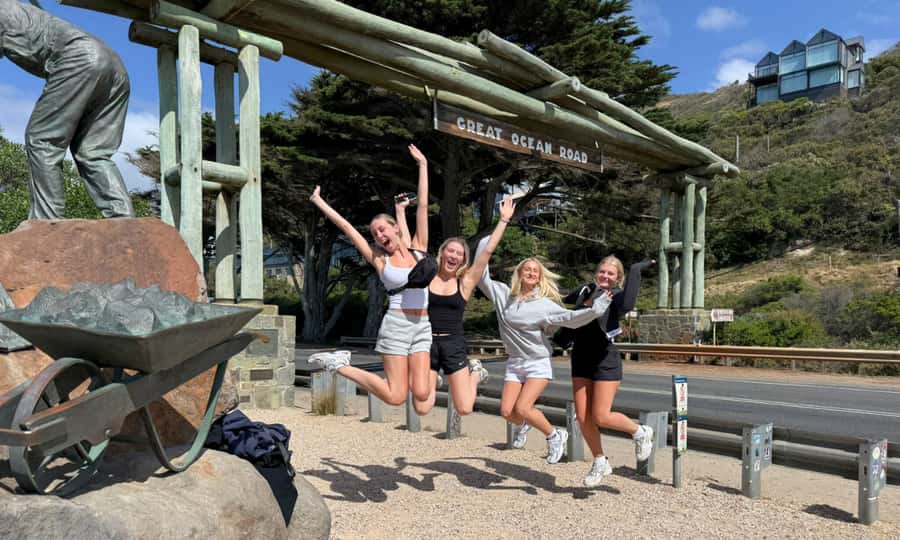 From Melbourne: Great Ocean Road Full-Day Sunset Tour - Anglesea and the Great Ocean Road Memorial Archway: quick stops with meaning