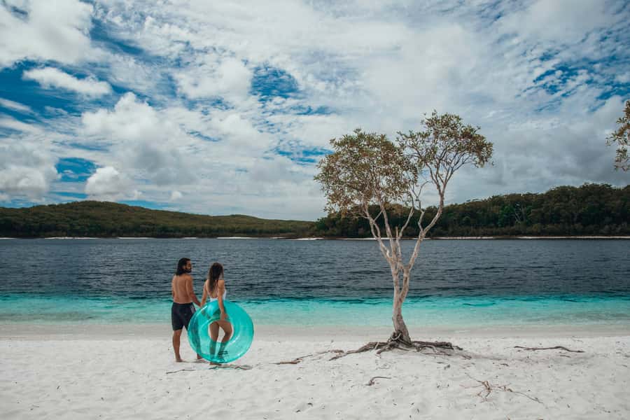 From Noosa: K'gari (Fraser Island) Small-Group Tour - The 75 Mile Beach Drive: your seat gets part of the experience