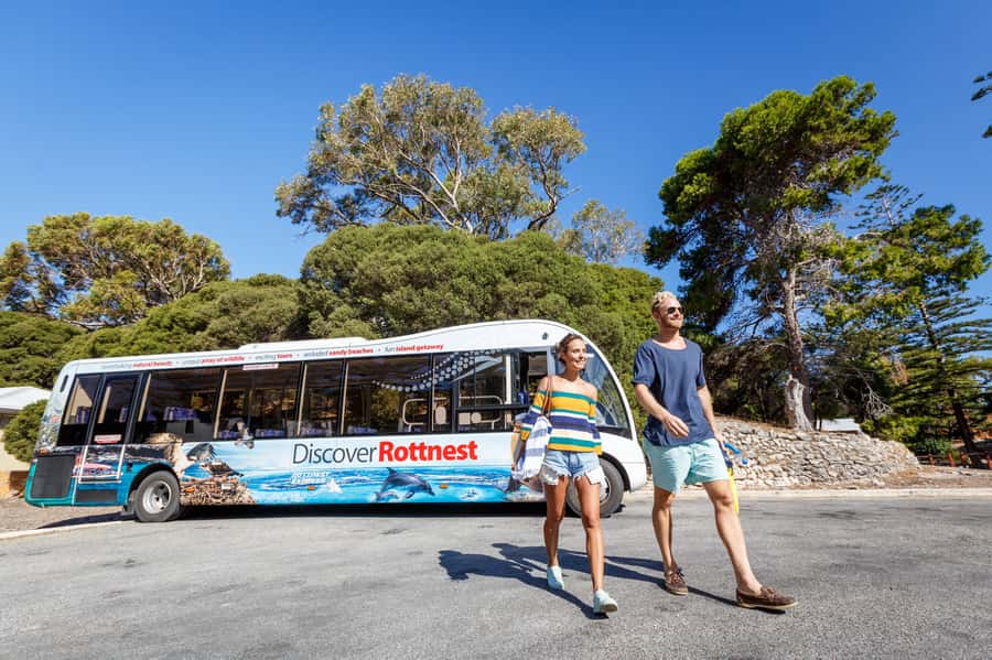 From Perth: Rottnest Island Ferry & Bus Day Tour - From Elizabeth Quay to Fremantle: the Swan River start