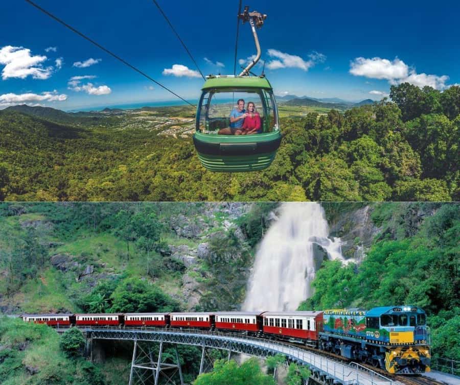 From Port Douglas: Kuranda Tour with Skyrail & Scenic Train - Two viewpoints of the same rainforest