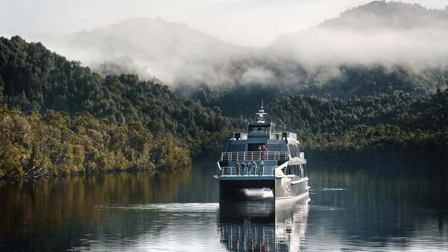 From Strahan: Evening Dinner Cruise on the Gordon River - The Boat Experience: Seating, Windows, and the Quiet Electric-Motor Ride