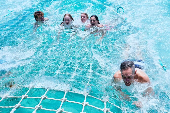 Full Day Sail to Rottnest Island from Fremantle - How you actually get in the water: swim platforms and the floating mat