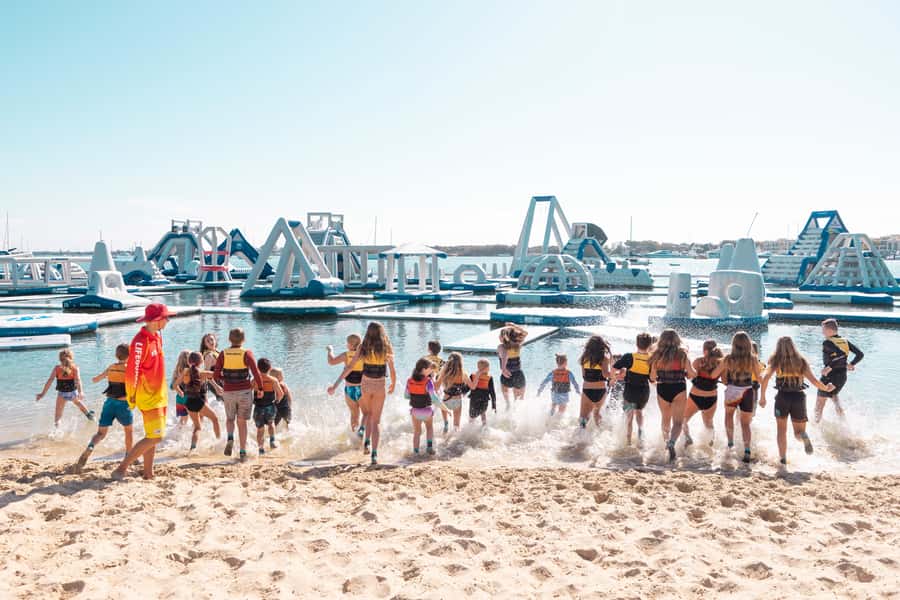Gold Coast: GC Aqua Park Session in Broadwater Parklands - Getting to GC Aqua Park: across from Australia Fair