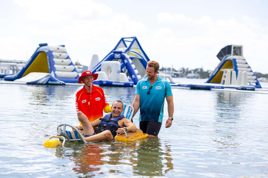 Gold Coast: GC Aqua Park Session in Broadwater Parklands - Safety at an inflatable water park: what to watch for