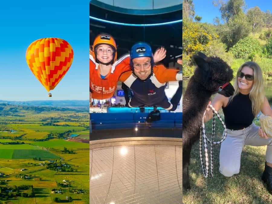 Gold Coast: Hot Air Balloon, Winery Breakfast & iFly - Landing, laughs, and the vineyard breakfast payoff at O’Reilly’s Canungra Valley Vineyards