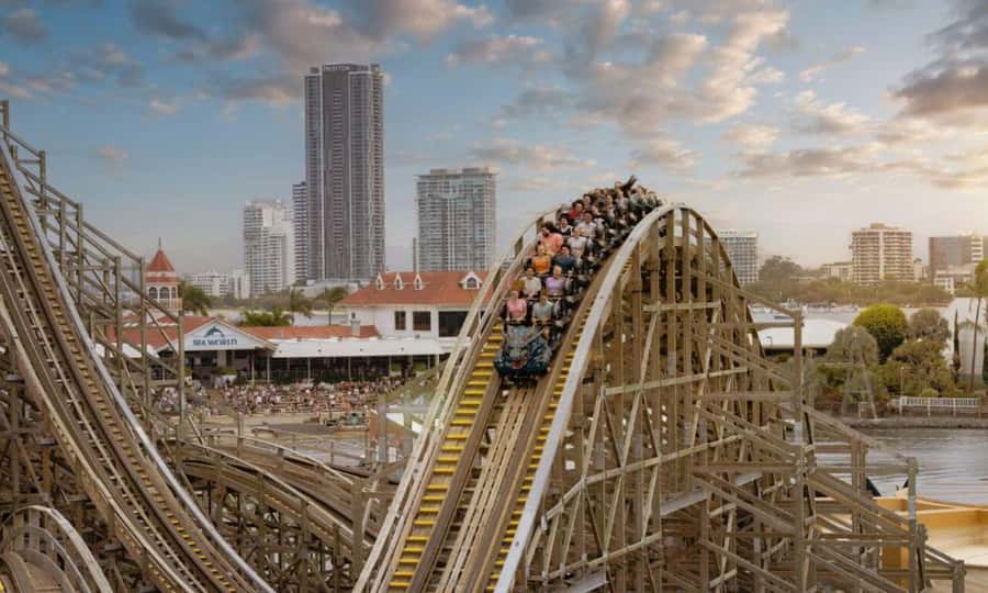 Gold Coast: Jet Boat Ride & Sea World Entry Ticket - The New Atlantis: Leviathan, Trident, and Vortex