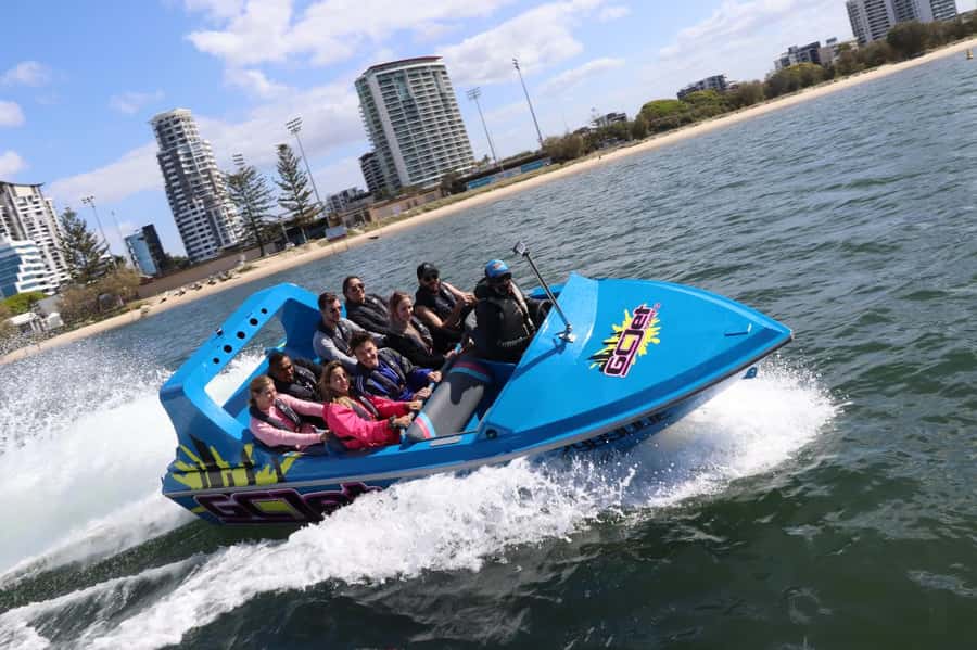 Gold Coast: Jet Boat Thrill Ride - South Stradbroke Island Pass Through: Morton Bay Marine Park Context