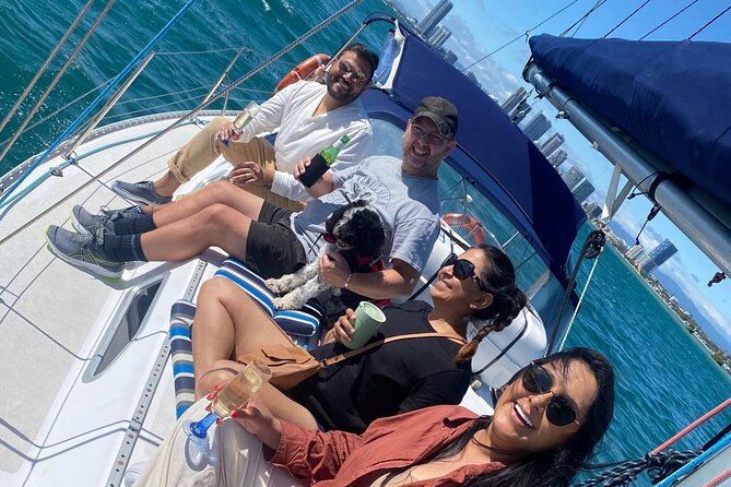 Gold Coast Private Sailing Charter with Drinks & Tasting Plate - The Spit: rocky wildlife edges and dramatic nearshore views