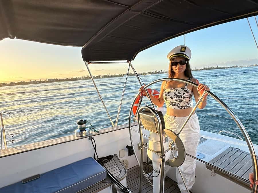 Gold Coast Private Sunset Sailing Charter w/ dinner & drinks - Drinks and grazing board: a deck dinner that actually feels like a meal