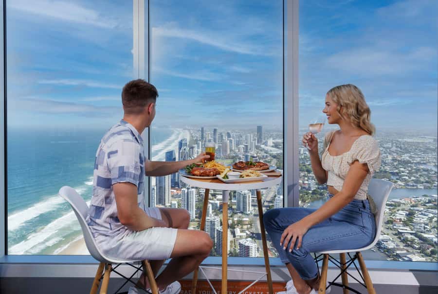 Gold Coast: SkyPoint Climb Experience - From elevator to outside view: the smart way they set you up
