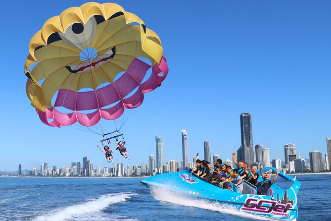 Gold Coast & Surfers Paradise - Parasail & V8 Jetboat Combo - Marina Mirage Check-In: Where Your Timing Starts