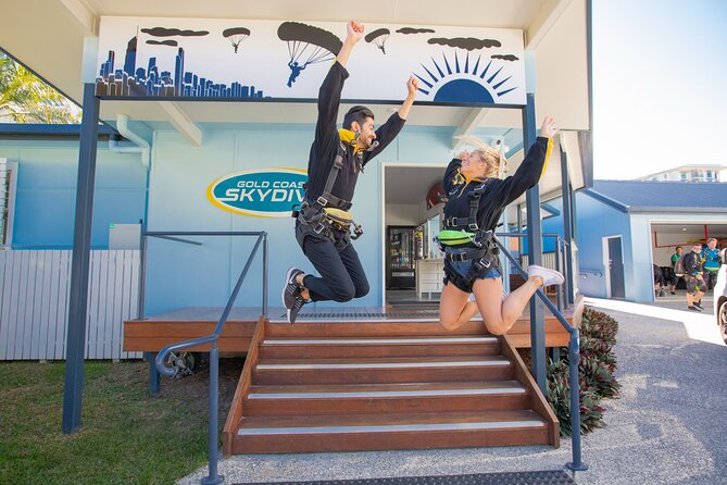 Gold Coast Tandem Skydive - Landing on Kirra Beach and Getting the Jump Certificate