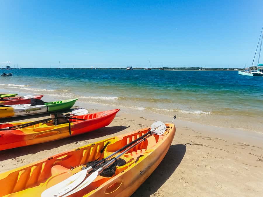 Gold Coast: Wave Break Island Kayaking & Snorkeling tour - The paddle across the Broadwater: sandbanks, mangroves, and skyline views