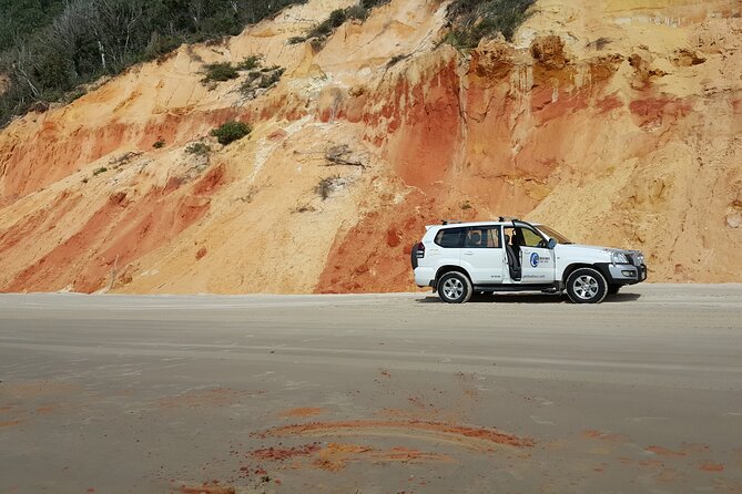 Great Beach Drive 4WD Tour - Private Charter from Noosa to Rainbow Beach - Honeymoon Bay and the rainforest track: swim time and off-road variety