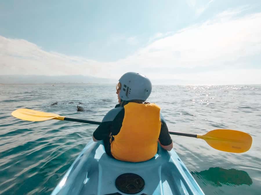 Great Ocean Road: Kayaking with Seals Tour - Getting kitted up at the Marengo Reef car park