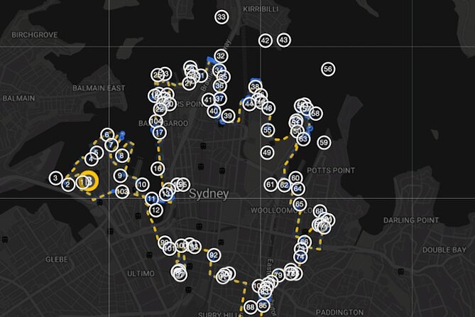 Guided Electric Bike Tour of Sydney with Bluetooth helmets - The Tour Route in Plain English: From Pyrmont to Chinatown