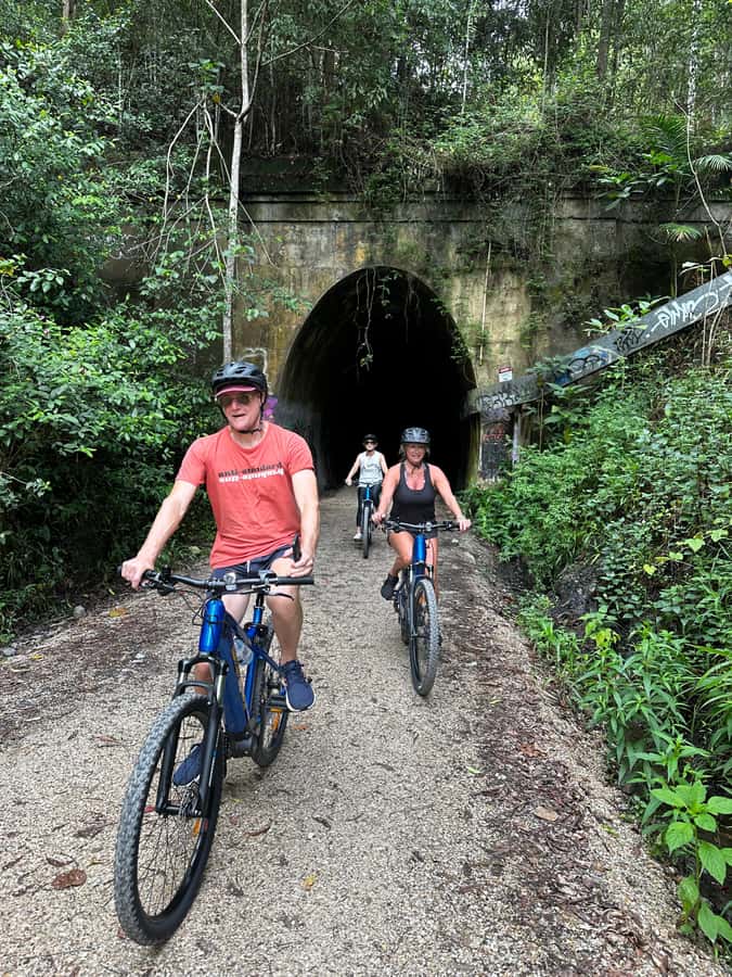 Guided Evening Glow Worm Experience - Byron Bay - E-bike setup and the rainforest ride to the tunnel: the warm-up you didn’t know you needed