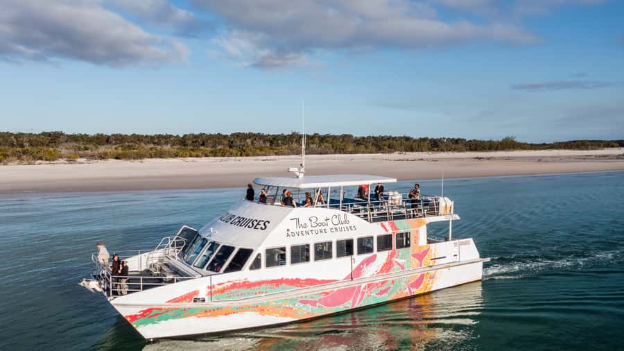Hervey Bay: K'Gari(Fraser Is) Adventure & Sightseeing Cruise - On-Board Comfort: Deck Views, Toilets, Shower, and the Licensed Bar