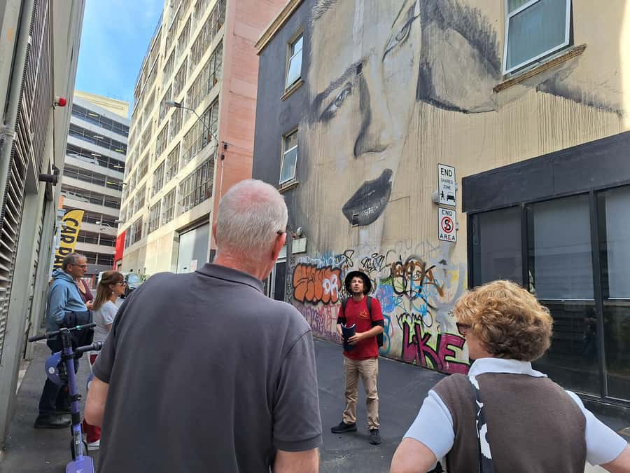 Hidden Adelaide: Laneways & Street Art Tour - The 2-hour route: 2.5 km of art, doors, and looking up and down