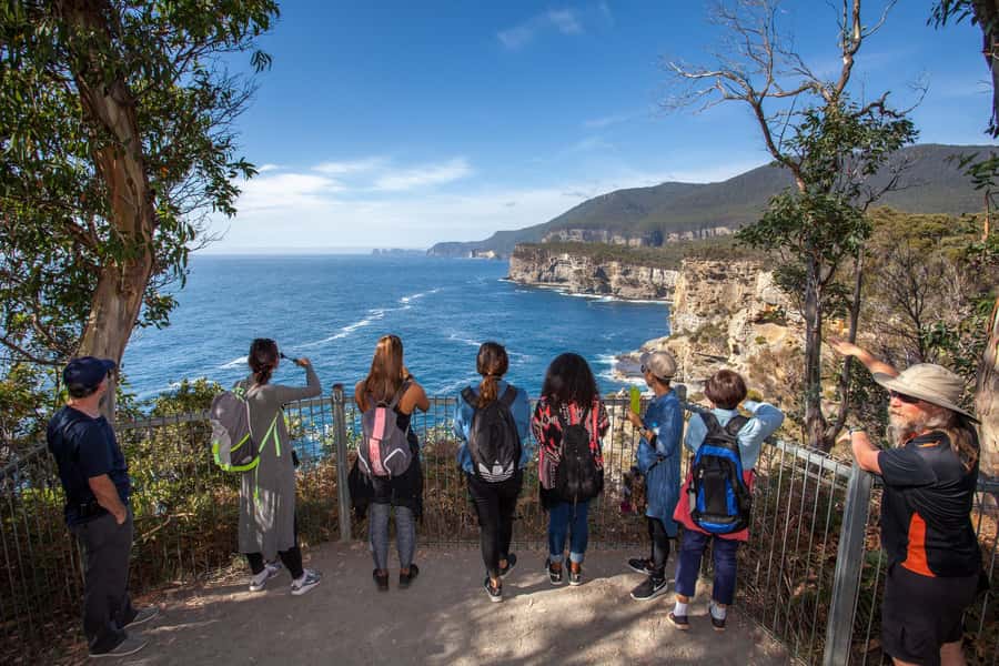 Hobart: Port Arthur, Richmond & Tassie Devil - Active Tour - Tasman National Park short walks: Tasman Arch, Devil’s Kitchen, and Waterfall Bay