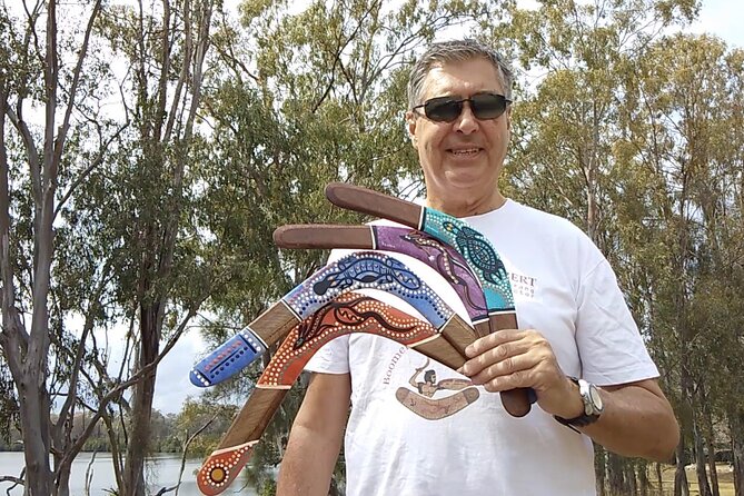 Learn to throw a real Aborignal returning boomerang in Brisbane, Australia - Pickup, Timing, and Getting to the Throwing Field Without Stress