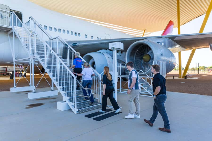 Longreach: Qantas Founders Museum First Class Experience - Qantas Founders Museum halls and the National Heritage Listed hangar