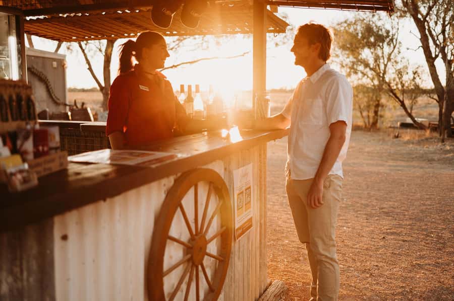 Longreach: Smithy's Outback Dinner and Show - Smithy’s River Stage: the Thomson River setting that makes it feel like outback