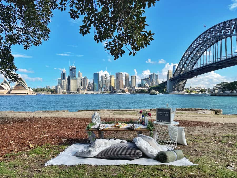 Luxury Picnic for 2 with Sydney Harbour Views at Kirribilli - Grazing board choice: antipasto, fruit, or sweet