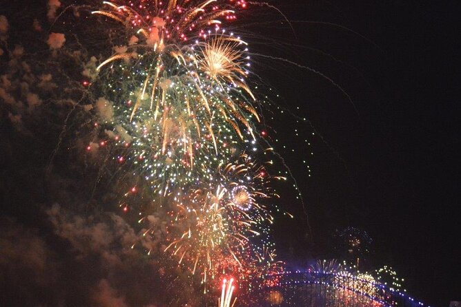 Luxury Sydney Harbor New Years Eve Fireworks Dinner Cruise 2026-7 - The fireworks setup: 100 metres from the barges