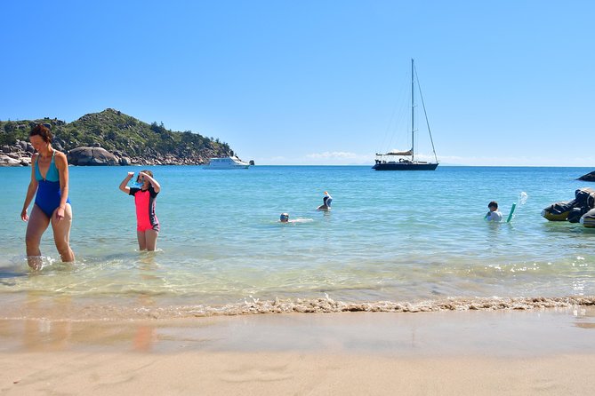 Magnetic Island Lunchtime Sailing Cruise - The return sail: bean bags, breeze, and a turn at the helm