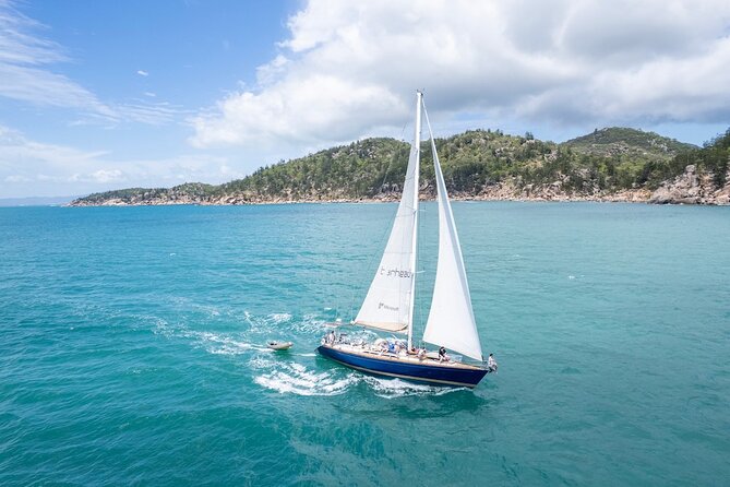 Magnetic Island Sailing Cruise ex Townsville - Stop 2: sailing along Magnetic Island’s coastline and choosing the anchorage