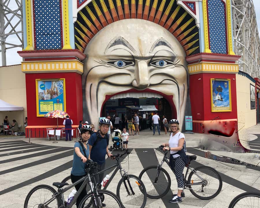 Melbourne: Bayside Bike Tour | Pedal into Local Seaside Life - Acland Street Village, Luna Park (Built 1912), and Morning Tea at the Yacht Club