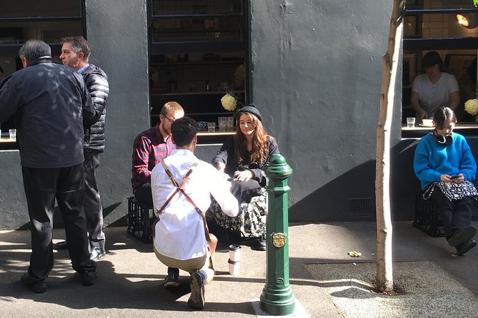 Melbourne Cafe and Coffee Culture Walking Tour - Stop 2: Meyers Place Bar and the tram hop to quieter lanes