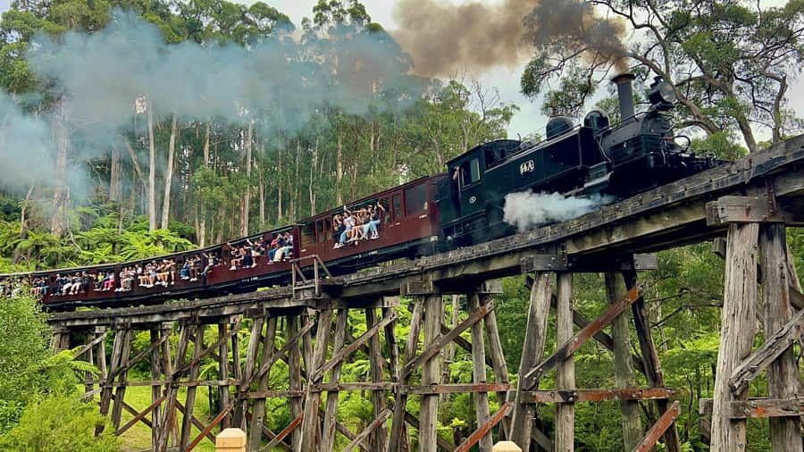 Melbourne: Half-Day Puffing Billy Steam Train Experience - Belgrave Station: Photos, Atmosphere, and Getting Oriented