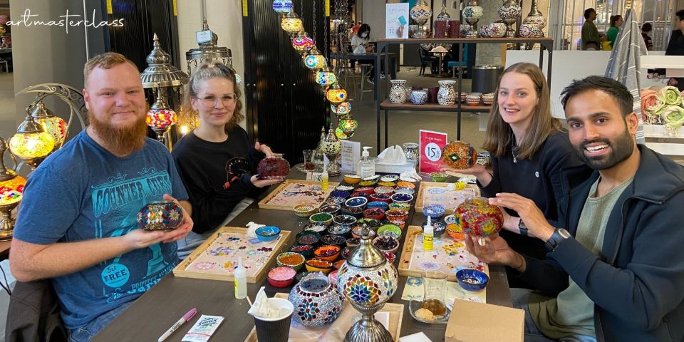 Melbourne: Mosaic Art Classes - Turkish Lamp Workshop - Glass Painting + Mosaic Technique: A Two-Skill Craft