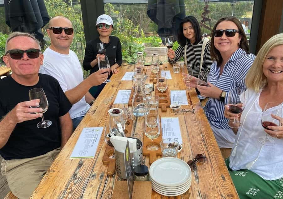 Melbourne: Peninsula Hot Springs with Lunch and Wine - Green Olive Estate in Red Hill: Lunch That Actually Feeds You