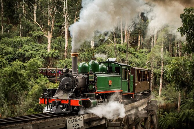 Melbourne Puffing Billy Penguin wine choc(16 max) Hotel Pick Up - Yarra Valley Chocolaterie & Ice Creamery: sugar first, no stress
