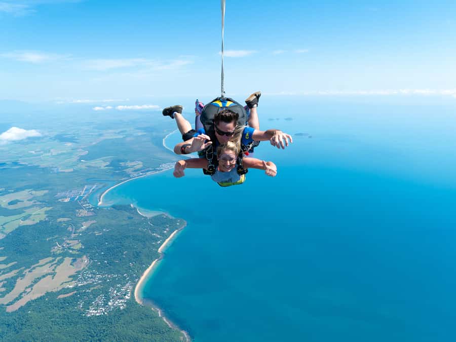 Mission Beach Tandem Skydive Experience - The exit: freefall for up to 60 seconds