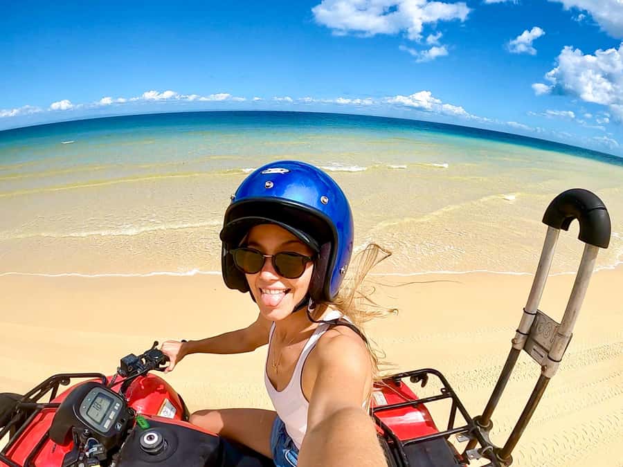 Moreton Island: Tangalooma ATV Quad Bike & Dolphin Feeding - Brisbane to Tangalooma: the boat ride that sets your pace
